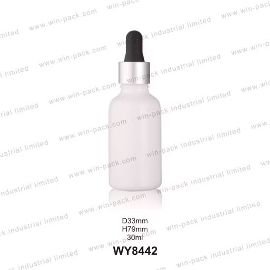 Flacone contagocce per olio essenziale in vetro bianco opale e selce da 5 ml 10 ml 15 ml 30 ml 50 ml 100 ml