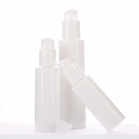 Personalizza vasetti e flaconi cosmetici in vetro per set di imballaggi cosmetici per la cura della pelle opale da 30 ml 50 ml 50 g
